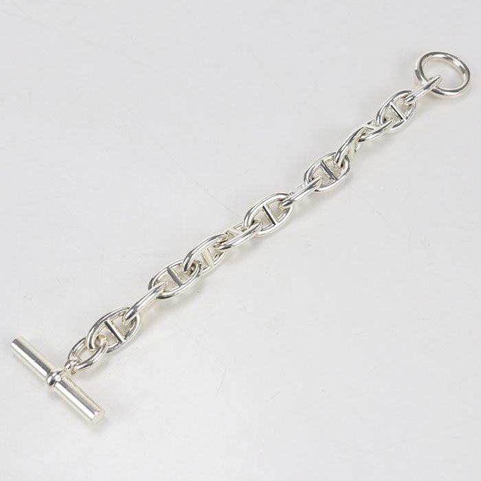HERMES Chene Dunkle TGM Bracelet Silver925 unisex