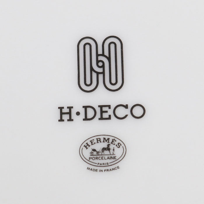 HERMES Dessert Plate No.1 H deco Brand miscellaneous goods Porcelain Unisex