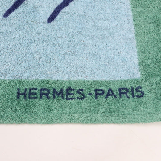 HERMES Beach mat HE85982 Brand miscellaneous goods cotton/Beach mat unisex