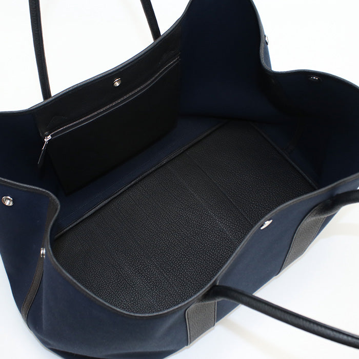 HERMES Garden party GM Tote Bag Tower ash/leather Women