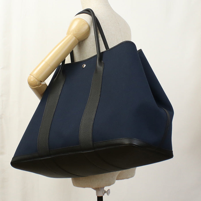 HERMES Garden party GM Tote Bag Tower ash/leather Women