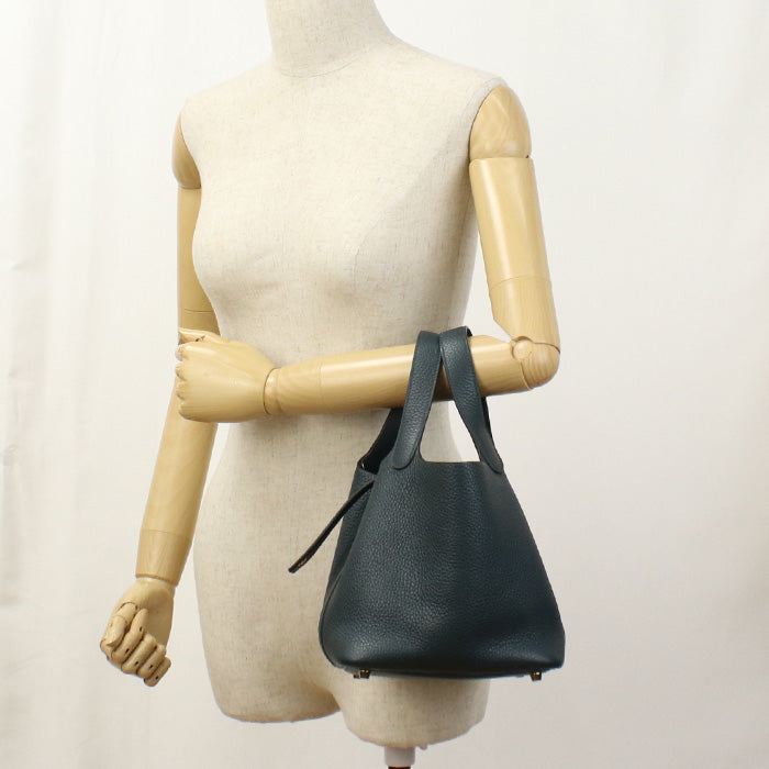 HERMES Picotan Lock PM Handbag Taurillon Clemence Women