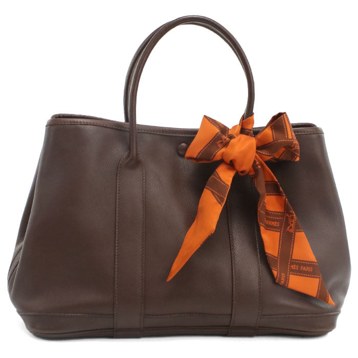 HERMES Garden Twily TPM Tote Bag Swift Havana Women