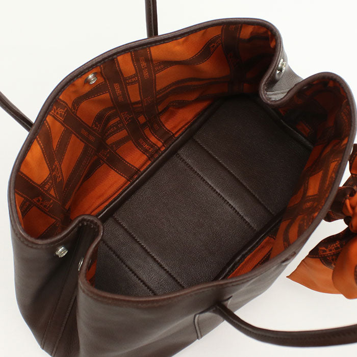 HERMES Garden Twily TPM Tote Bag Swift Havana Women