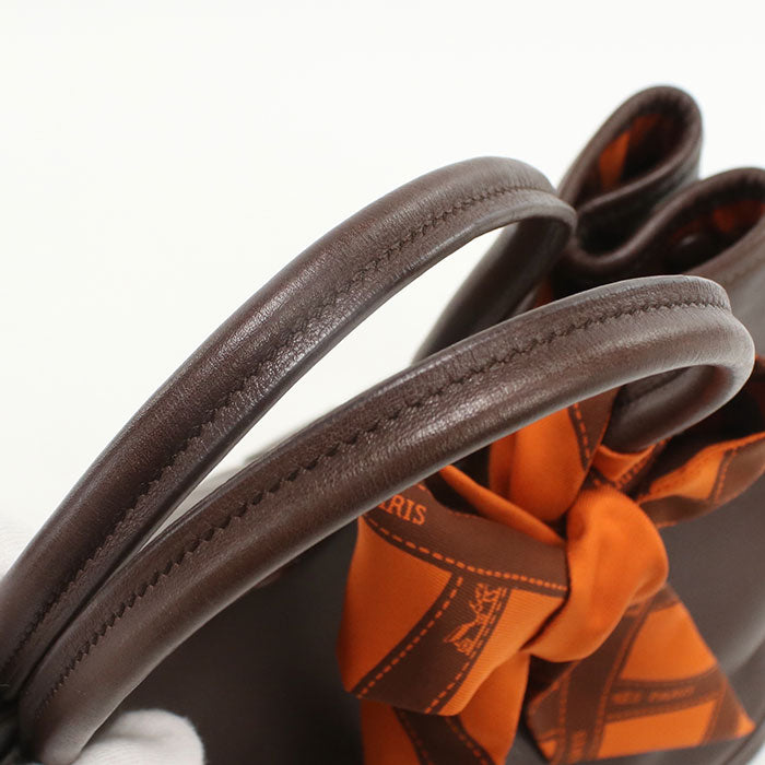 HERMES Garden Twily TPM Tote Bag Swift Havana Women