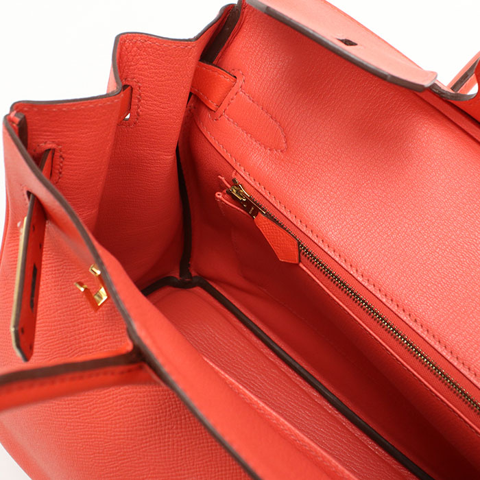 HERMES Birkin 30 Handbag / Epsom Rose Jaipur Women