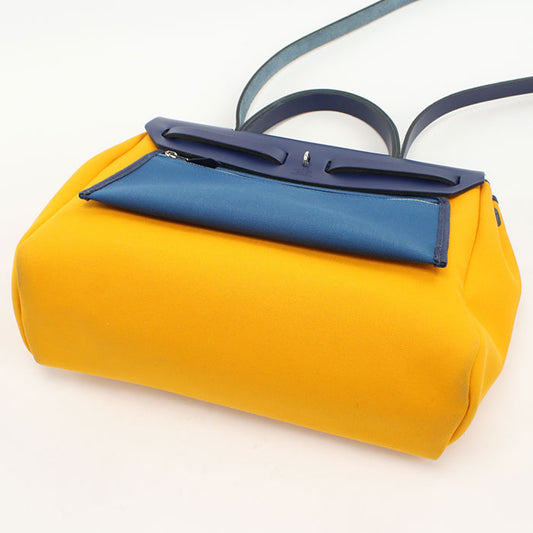 HERMES Herbag Zip PM 2WAY Tote bag Towar Officier Mutterd Women