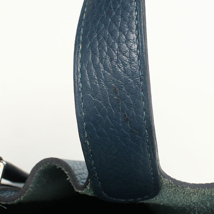 HERMES Picotan Lock PM Handbag Taurillon Clemence Vale Sipre Women