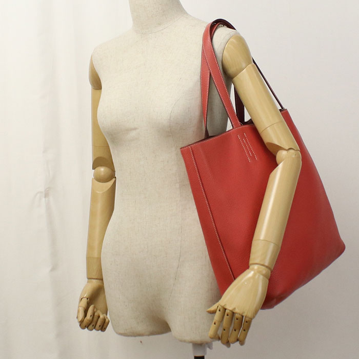 HERMES Doble Sense 36 Tote Bag Taurillon Clemence Women