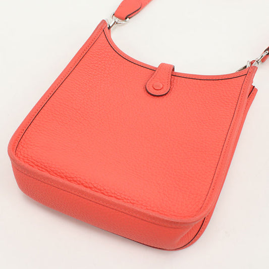 HERMES Evelyn TPM Diagonal Shoulder bag Taurillon Clemence Rose texas Women