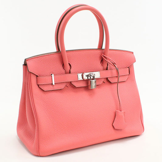HERMES Birkin 30 Handbag Togo Rose azare Women