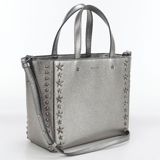 JIMMY CHOO 2WAY Star studs Tote bag leather Women