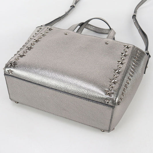JIMMY CHOO 2WAY Star studs Tote bag leather Women