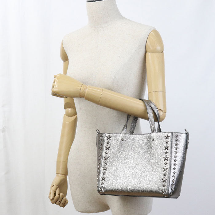 JIMMY CHOO 2WAY Star studs Tote bag leather Women