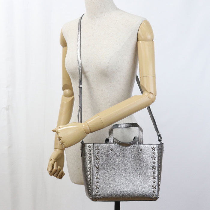 JIMMY CHOO 2WAY Star studs Tote bag leather Women