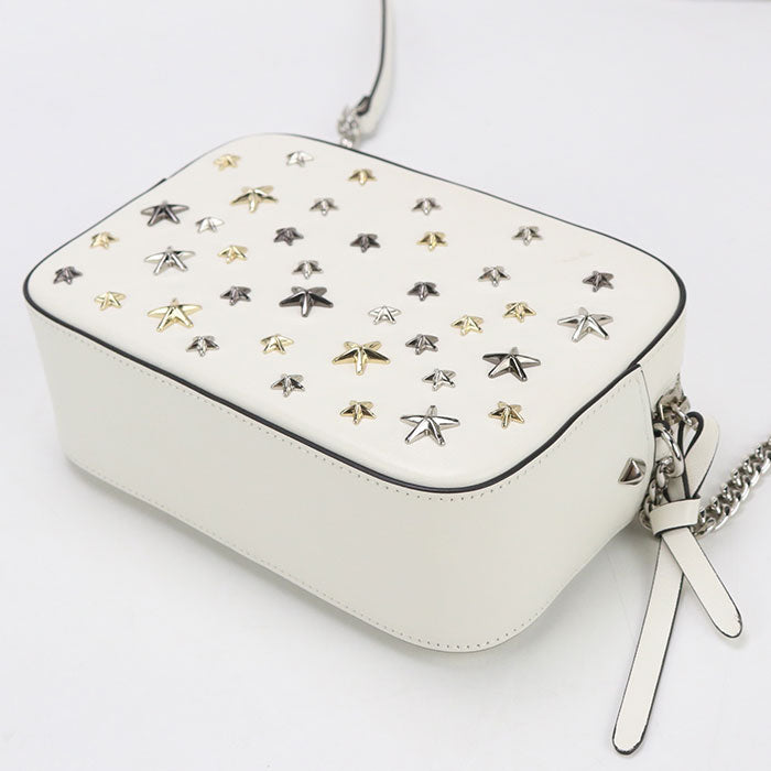 JIMMY CHOO ChainShoulder Studs KL88MQ Diagonal shoulder bag Shoulder Bag leather Women