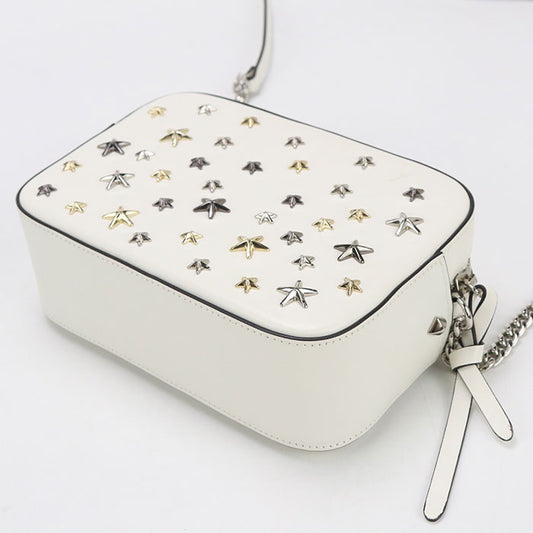 JIMMY CHOO ChainShoulder Studs KL88MQ Diagonal shoulder bag Shoulder Bag leather Women