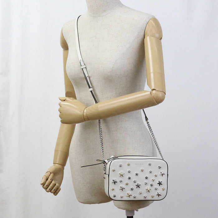 JIMMY CHOO ChainShoulder Studs KL88MQ Diagonal shoulder bag Shoulder Bag leather Women