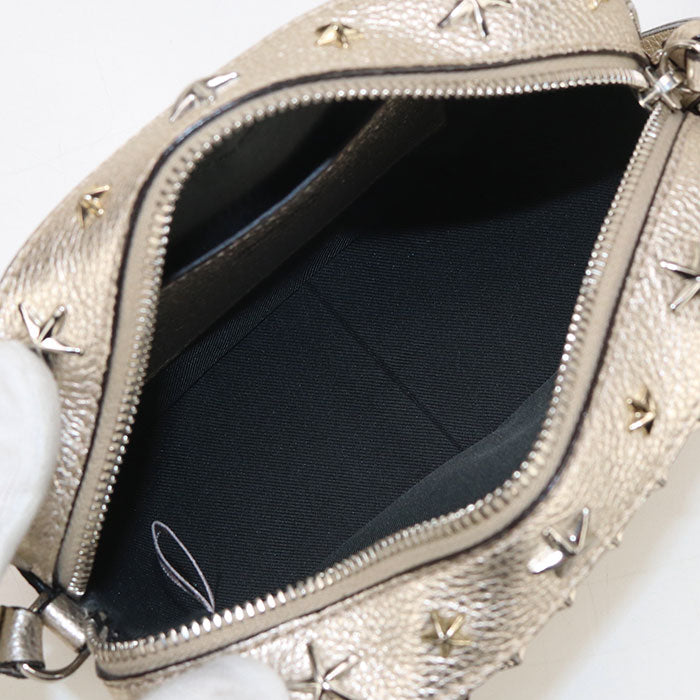 JIMMY CHOO Studs YZLFF6 Diagonal shoulder bag leather Women