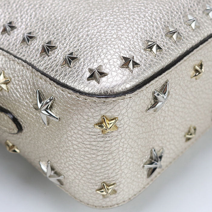 JIMMY CHOO Studs YZLFF6 Diagonal shoulder bag leather Women