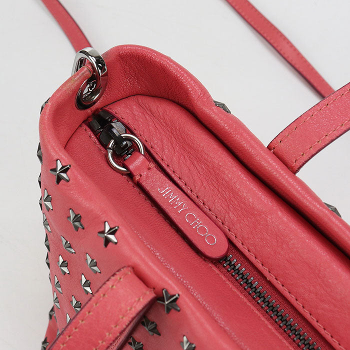 JIMMY CHOO 2WAY MINISARA Tote Bag leather Women