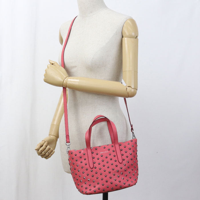 JIMMY CHOO 2WAY MINISARA Tote Bag leather Women