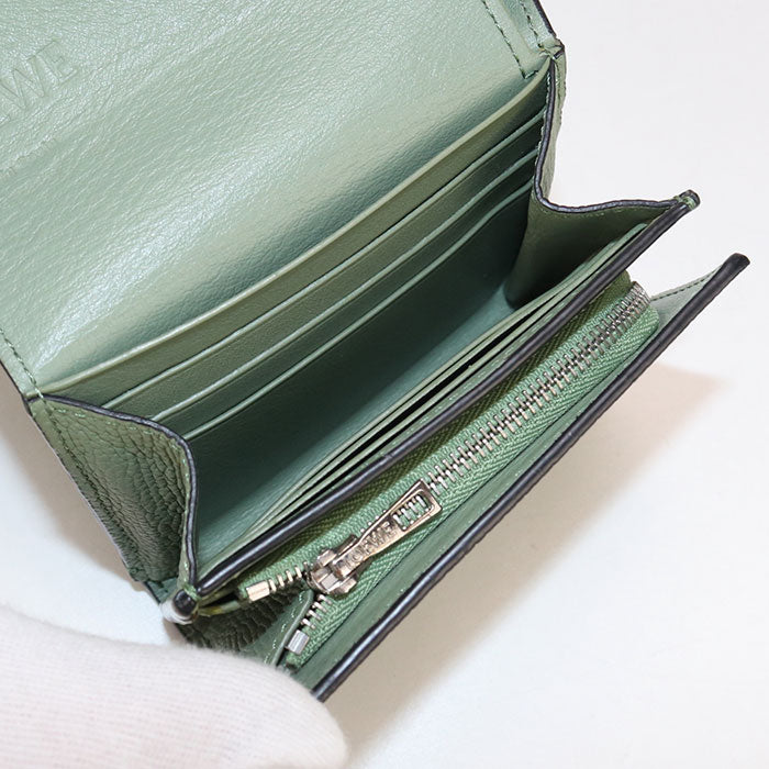 LOEWE Compact Flap Wallet anagram C821L57X04 Bifold Wallet Calfskin Women