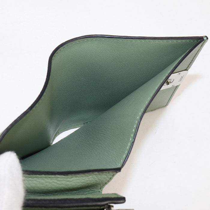 LOEWE Compact Flap Wallet anagram C821L57X04 Bifold Wallet Calfskin Women