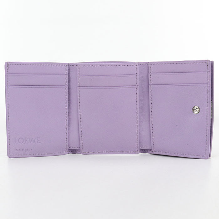 LOEWE Trifold wallet anagram C821TR2X16 Tri-fold wallet/pebble grain calf Women