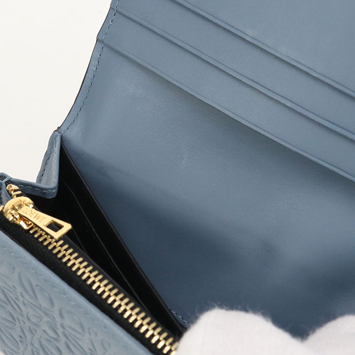 LOEWE Continental wallet Anagram repeat 107.55.F11 Purse folio Calfskin Women