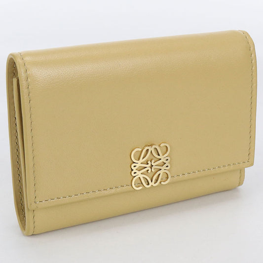LOEWE vertical wallet small anagram Tri-fold wallet Calfskin Women
