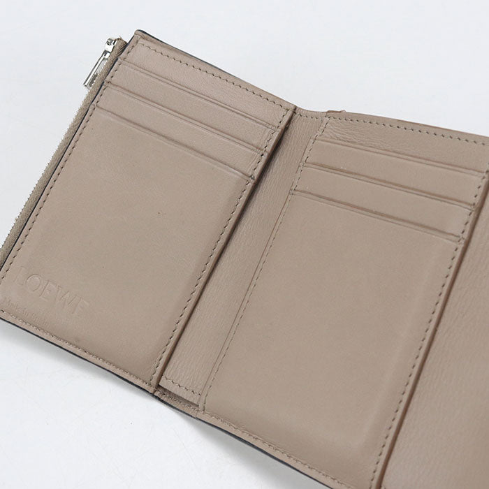 LOEWE Vertical wallet small anagram Tri-fold wallet Calfskin Women