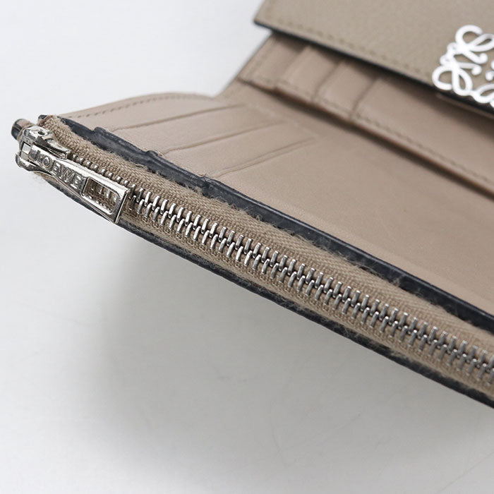 LOEWE Vertical wallet small anagram Tri-fold wallet Calfskin Women