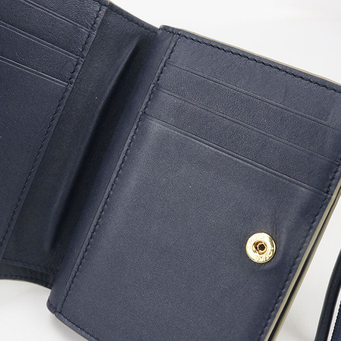 LOEWE Compact wallet knot CEM1NCWX01 Bifold Wallet Calfskin Women