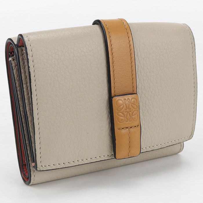 LOEWE Trifold wallet anagram Three fold wallet Calfskin Women's