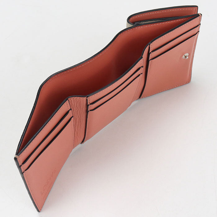 LOEWE Trifold wallet anagram Three fold wallet Calfskin Women's