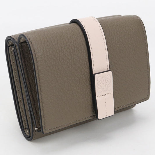 LOEWE Trifold wallet anagram Three fold wallet Calfskin Women's