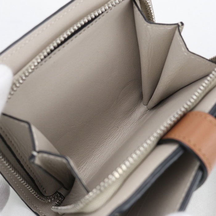 LOEWE Compact zip wallet anagram Bifold Wallet Calfskin Women's