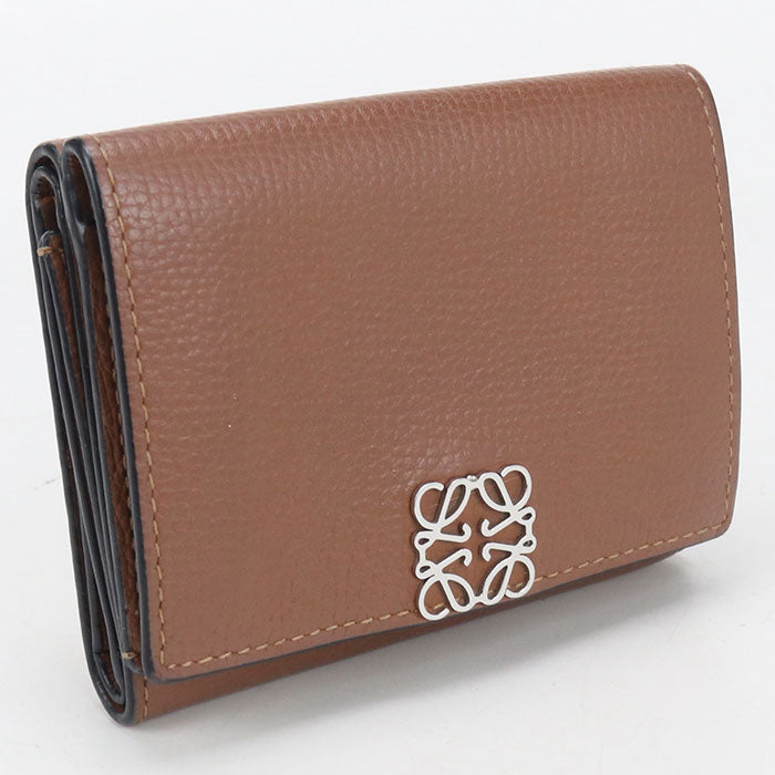 LOEWE Trifold wallet anagram Tri-fold wallet Calfskin Women's