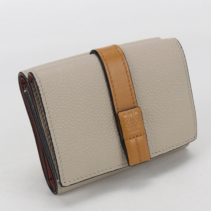 LOEWE Trifold wallet anagram C660TR2X01 Tri-fold wallet Calfskin Women's