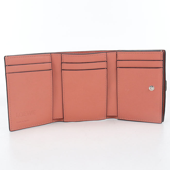 LOEWE Trifold wallet anagram C660TR2X01 Tri-fold wallet Calfskin Women's