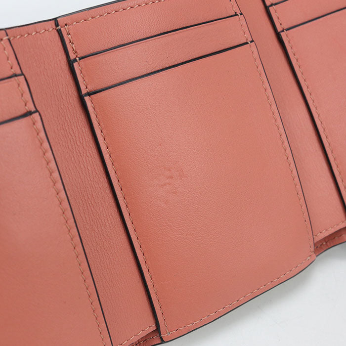 LOEWE Trifold wallet anagram C660TR2X01 Tri-fold wallet Calfskin Women's