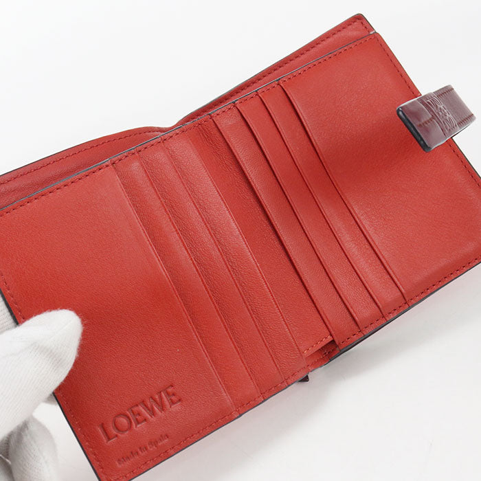 LOEWE Compact zip wallet anagram C660Z41X02 Bifold Wallet Calfskin Women's