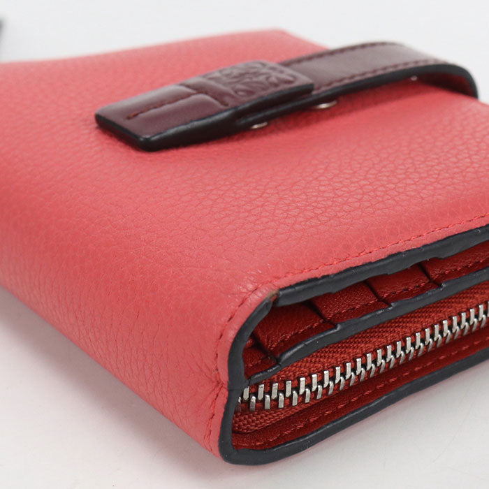 LOEWE Compact zip wallet anagram C660Z41X02 Bifold Wallet Calfskin Women's