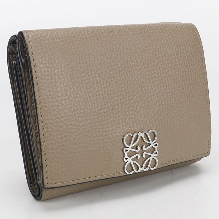 LOEWE Trifold wallet anagram Tri-fold wallet Calfskin Women's