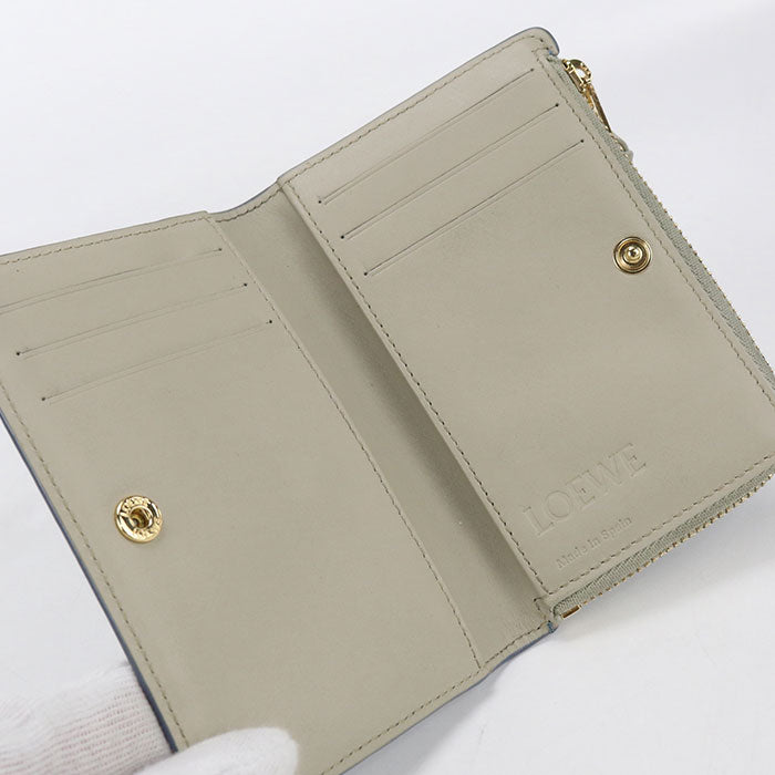 LOEWE anagram Bifold Wallet Calfskin Women's