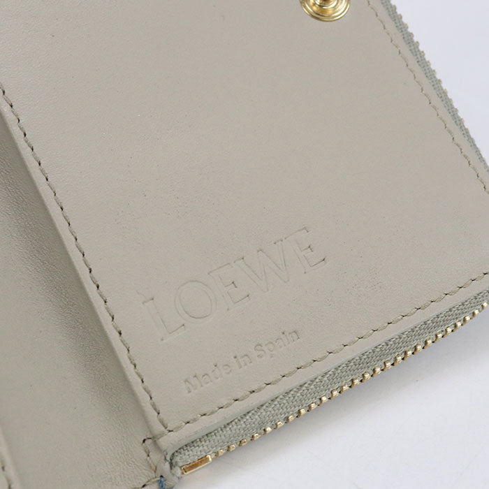 LOEWE anagram Bifold Wallet Calfskin Women's