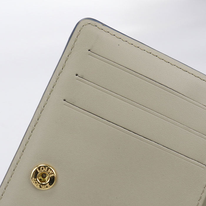 LOEWE anagram Bifold Wallet Calfskin Women's