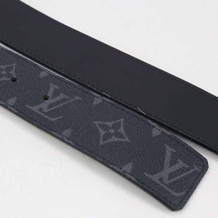LOUIS VUITTON Belt: LV Initials 40MM Eclipse M9043S belt PVC / leather AC1235 Men