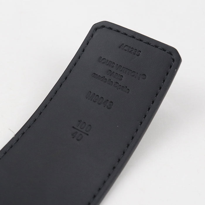 LOUIS VUITTON Belt: LV Initials 40MM Eclipse M9043S belt PVC / leather AC1235 Men